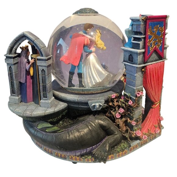 Disney Sleeping Beauty 40th Anniversary Musical Light Up Snow Globe 1999 Vtg - Picture 5 of 14